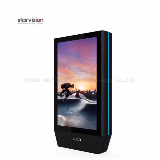 65 75 86 인치 지면 대 IP65는 공항을 위한 옥외 광고 디지털 간판 장치를 평가했습니다